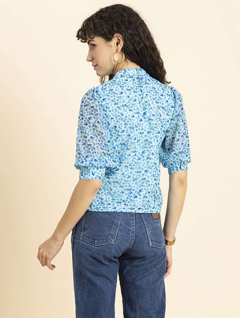 women's straight round neck top - 20272057 -  Standard Image - 3