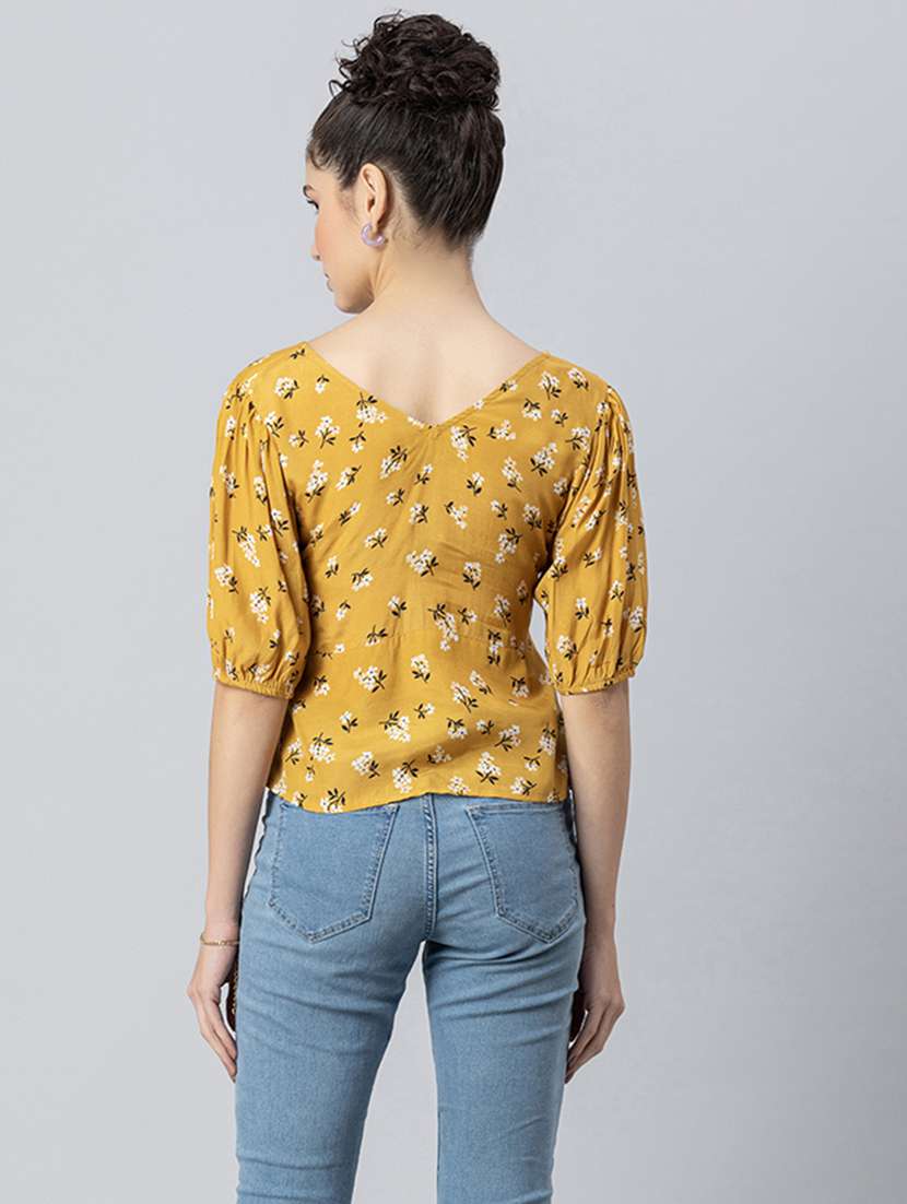 women's a line v neck top - 20272081 -  Standard Image - 3