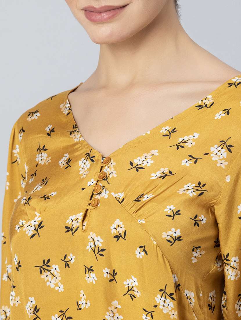 women's a line v neck top - 20272081 -  Standard Image - 5