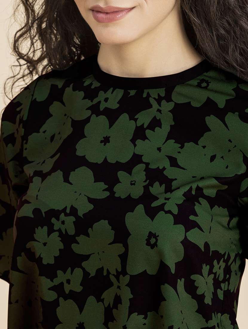 women's straight round neck top - 20272089 -  Standard Image - 5