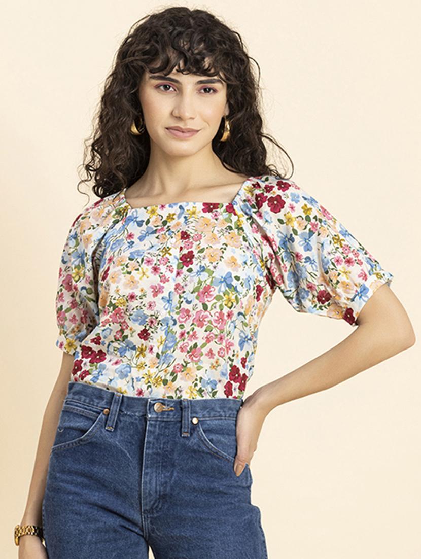 women's straight square neck top - 20272097 - Zoom Image - 0