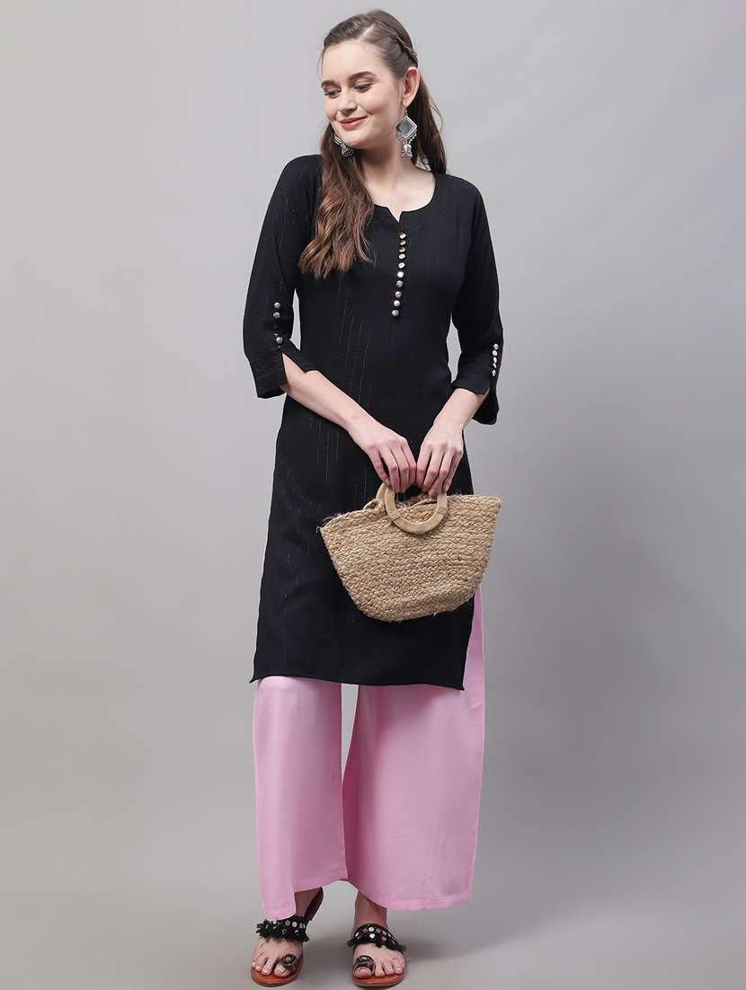 pack of 2 solid flared palazzo - 20273200 -  Standard Image - 3