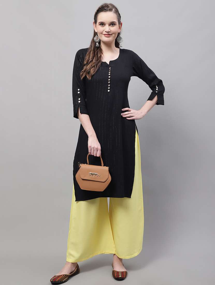 pack of 2 solid flared palazzo - 20273205 -  Standard Image - 3