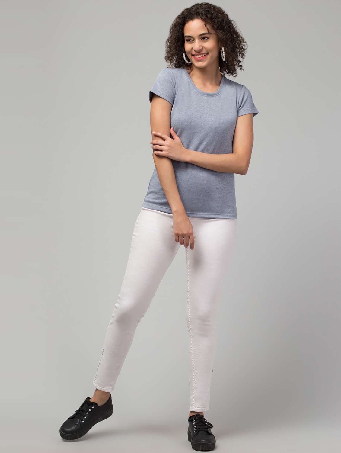 women's all over print round neck t-shirt - 20273298 -  Standard Image - 5