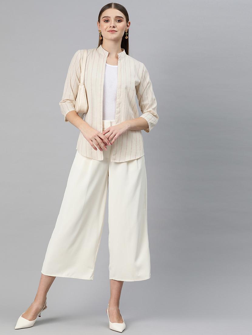 off white cotton shrug - 20273752 - Standard Image - 3