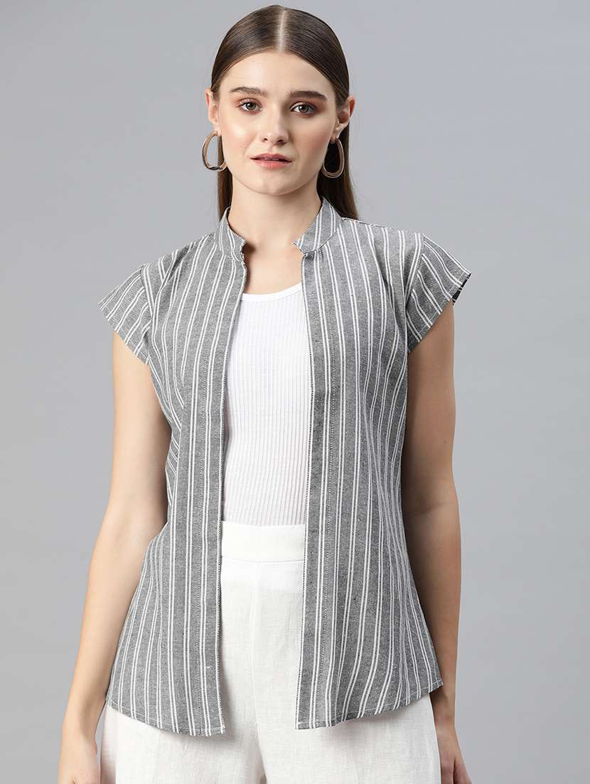 grey cotton shrug - 20273759 - Zoom Image - 0
