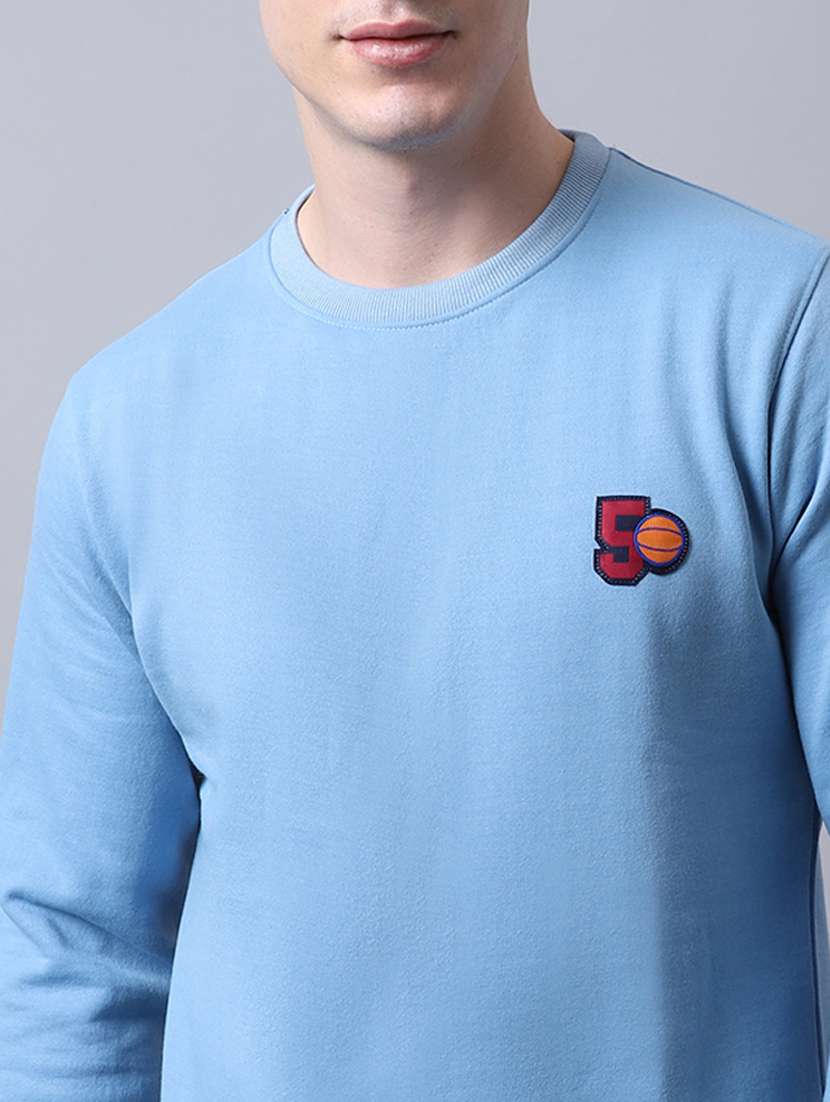men's solid crew neck full sleeve sweatshirt - 20274846 -  Standard Image - 3
