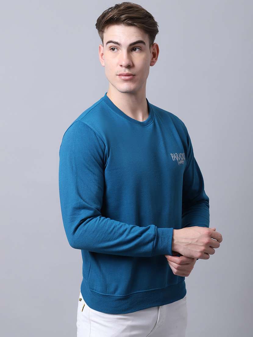 mens placement print sweatshirt