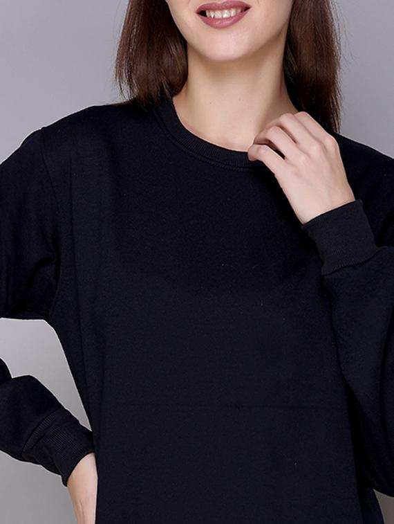 women's plain sweatshirt - 20276555 - Standard Image - 3