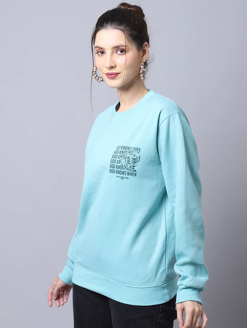 women front & back print long sleeve sweatshirt - 20276564 -  Zoom Image - 0
