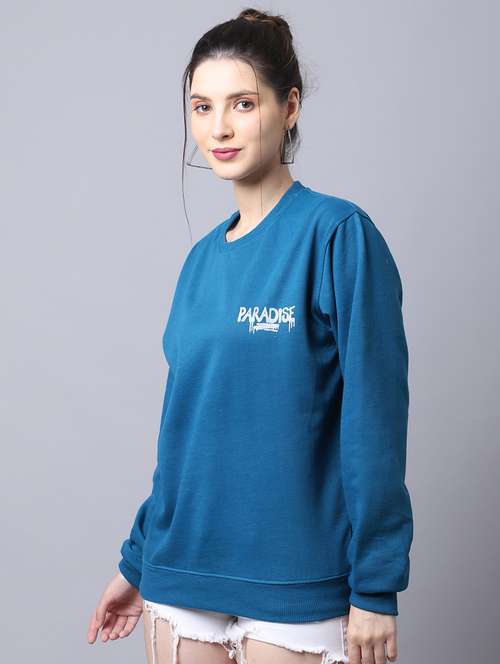 women front & back print long sleeve sweatshirt - 20276566 - Standard Image - 0
