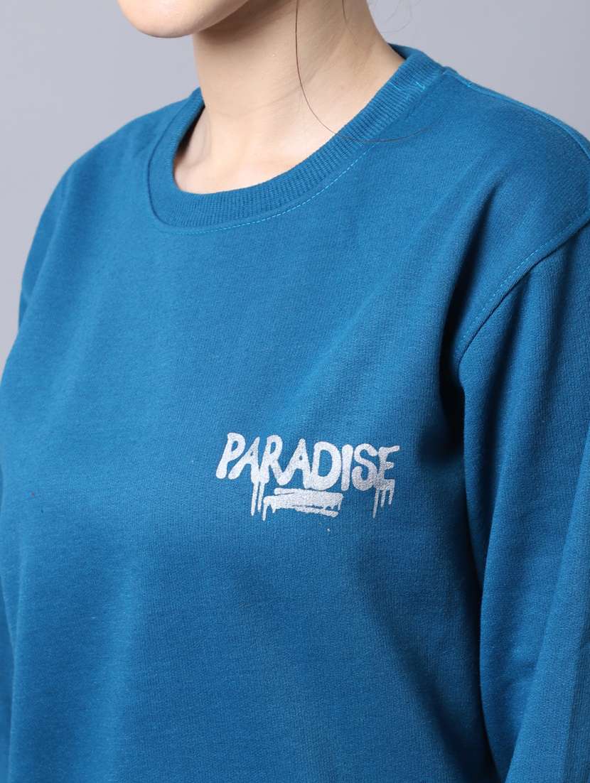 women front & back print long sleeve sweatshirt - 20276566 - Standard Image - 3