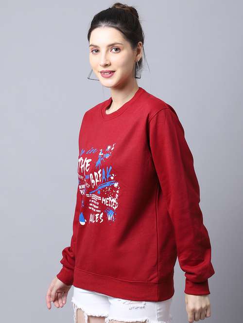 women's front print sweatshirt - 20276568 -  Standard Image - 0