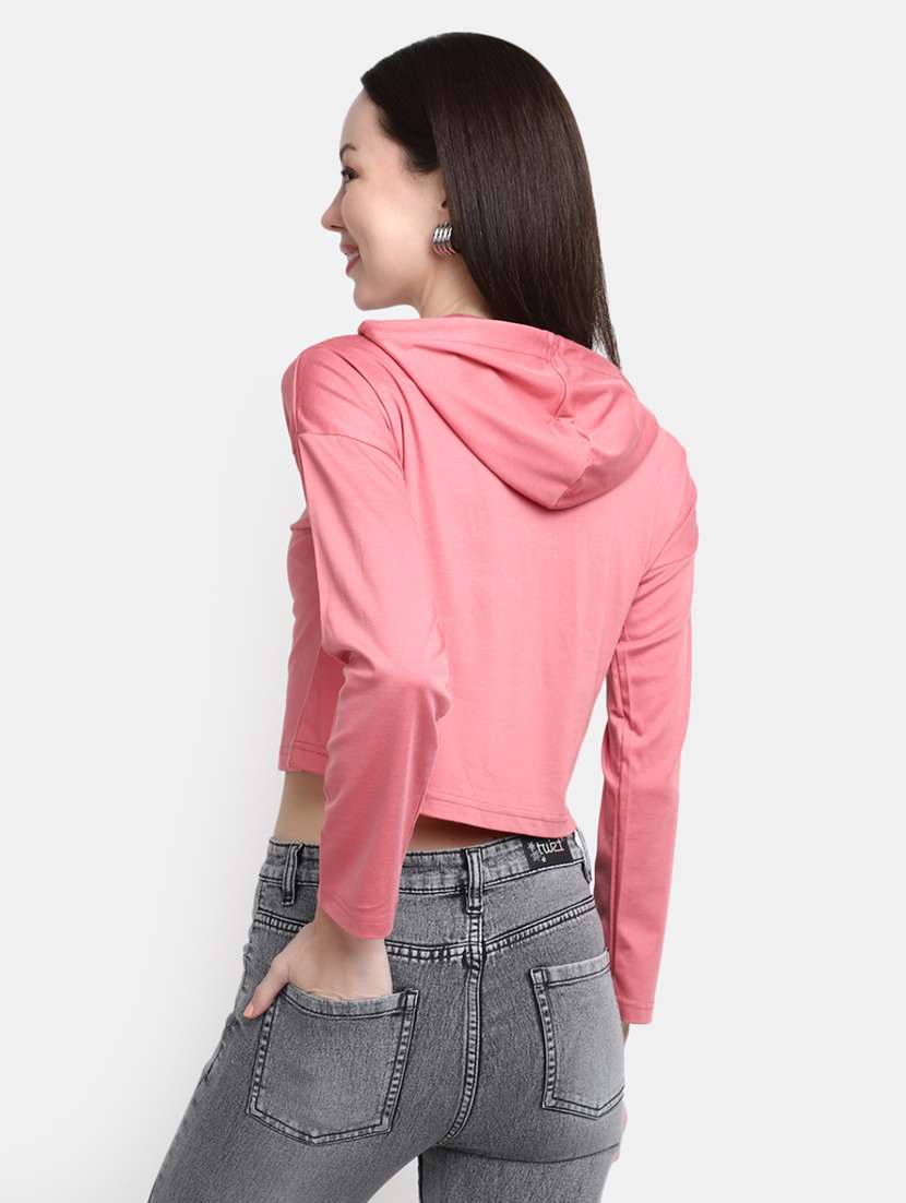 coral typography crop top - 20277762 -  Standard Image - 3