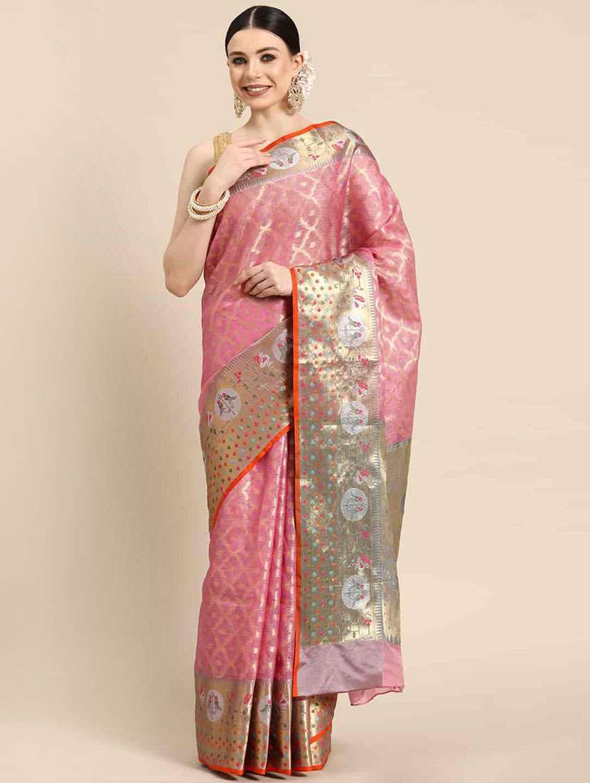 women's banarasi saree with blouse
