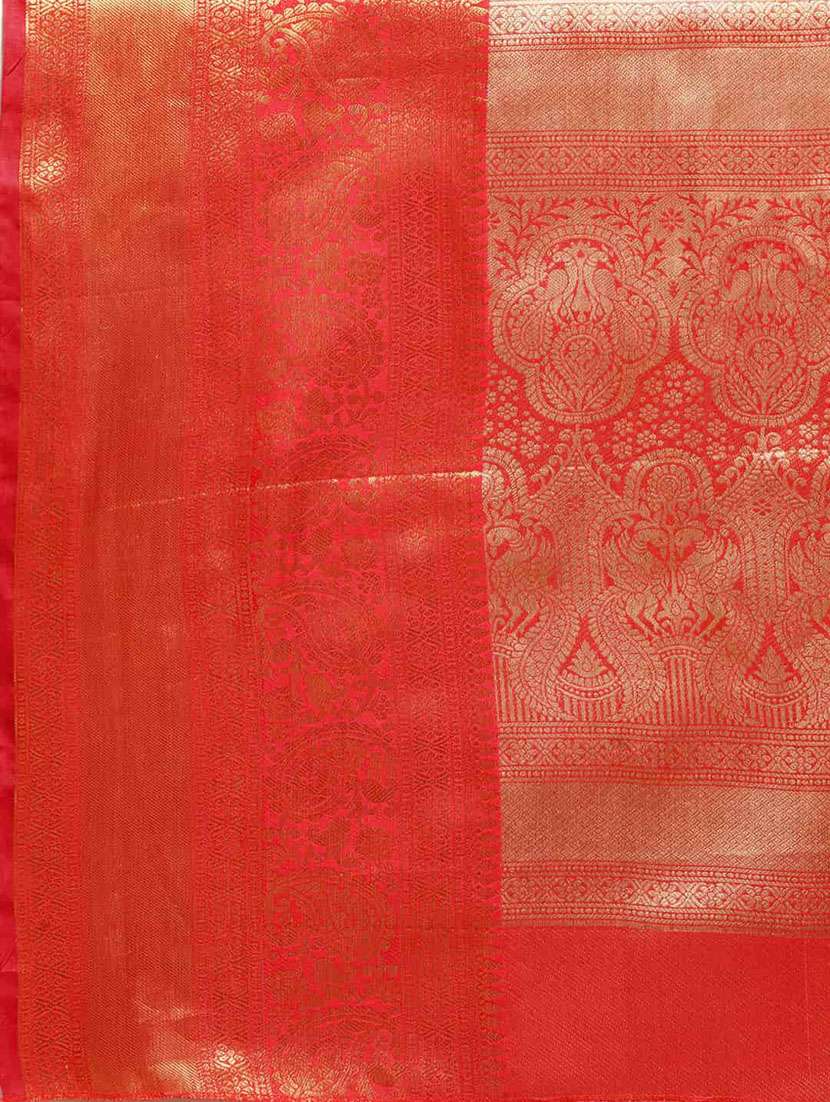 women's self design red colored saree - 20278083 - Standard Image - 3