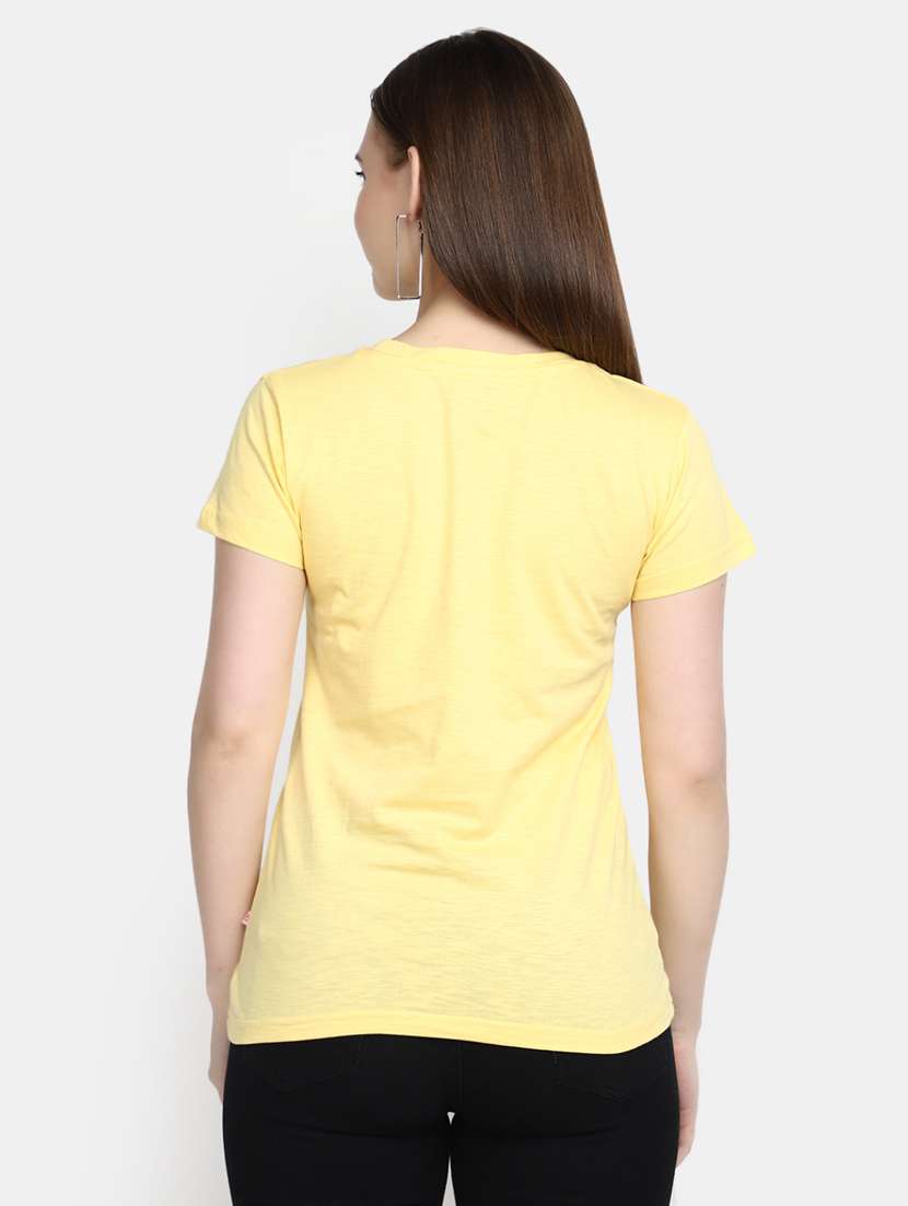women's front print round neck t-shirt - 20278187 -  Standard Image - 3