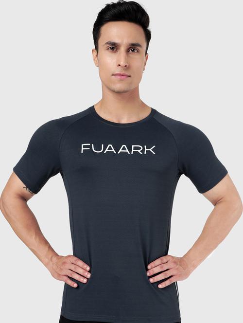 men solid polyester sports t-shirt - 20280316 - Standard Image - 0