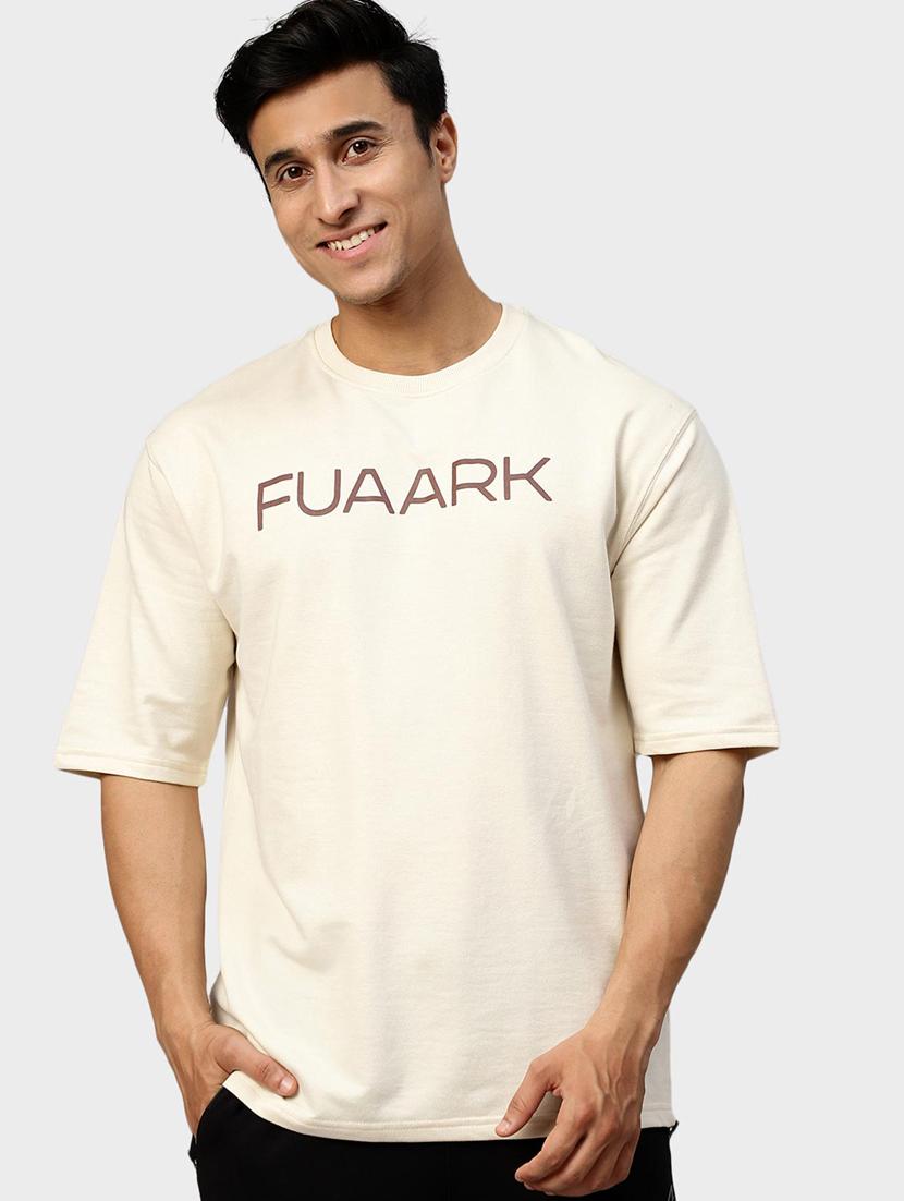 men beige cotton t-shirt - 20280322 -  Zoom Image - 0