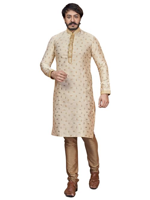 foil print kurta pyjama ethnic wear set - 20281328 - Standard Image - 0
