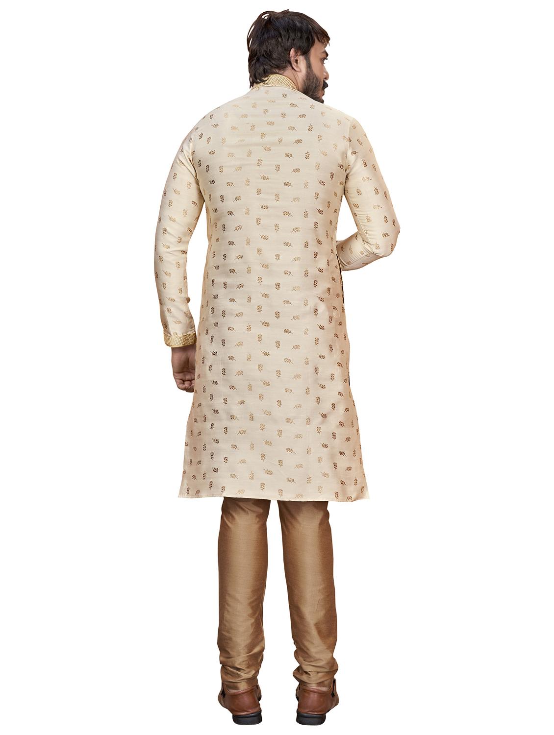 foil print kurta pyjama ethnic wear set - 20281328 - Standard Image - 3