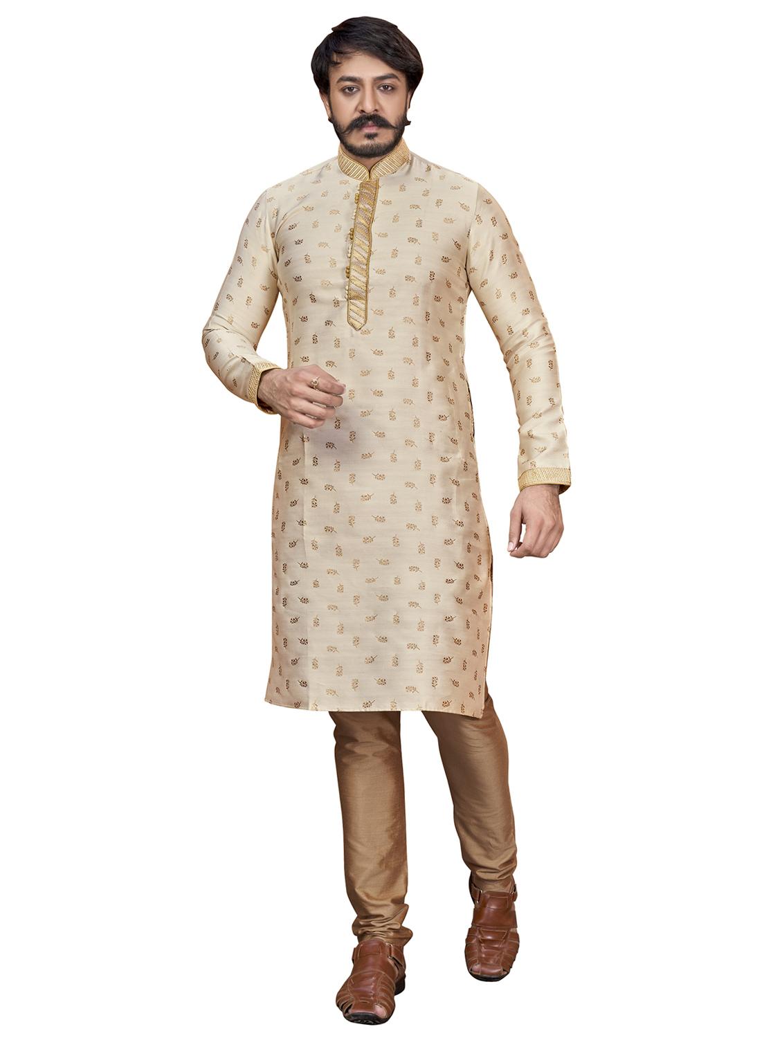 foil print kurta pyjama ethnic wear set - 20281329 - Zoom Image - 0