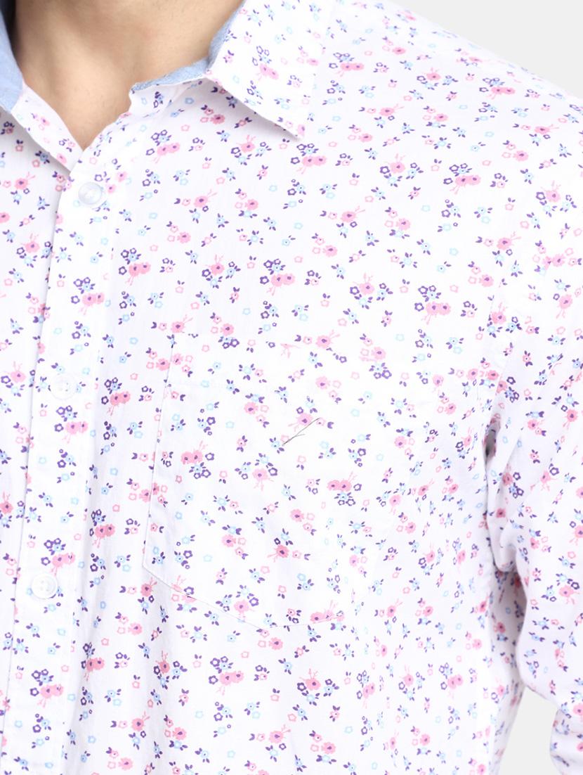 men white regular fit long sleeve casual shirt - 20281510 - Standard Image - 5