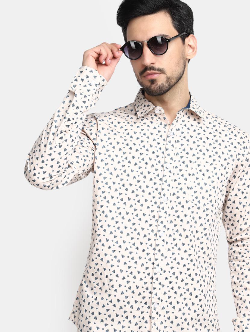 mens printed casual shirt - 20281583 - Standard Image - 3