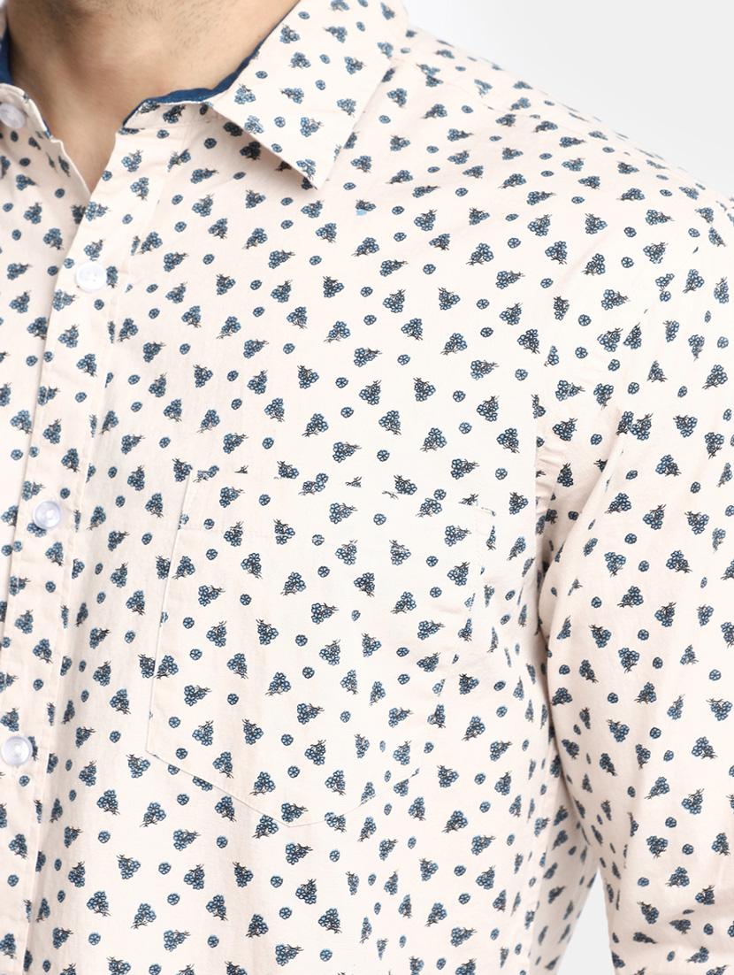 mens printed casual shirt - 20281583 - Standard Image - 5
