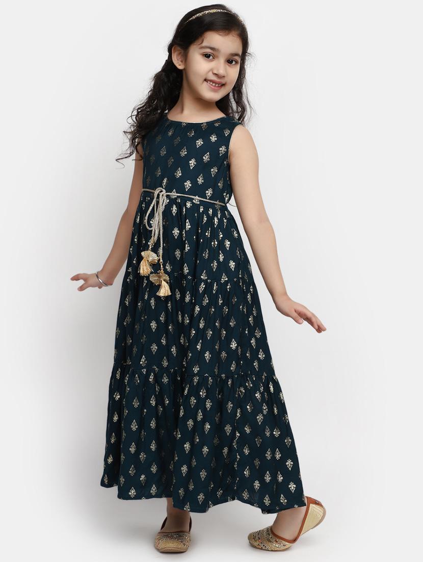 girls round neck sleeveless frock - 20282302 - Zoom Image - 0