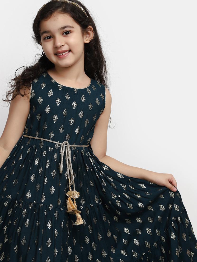 girls round neck sleeveless frock - 20282302 - Standard Image - 3
