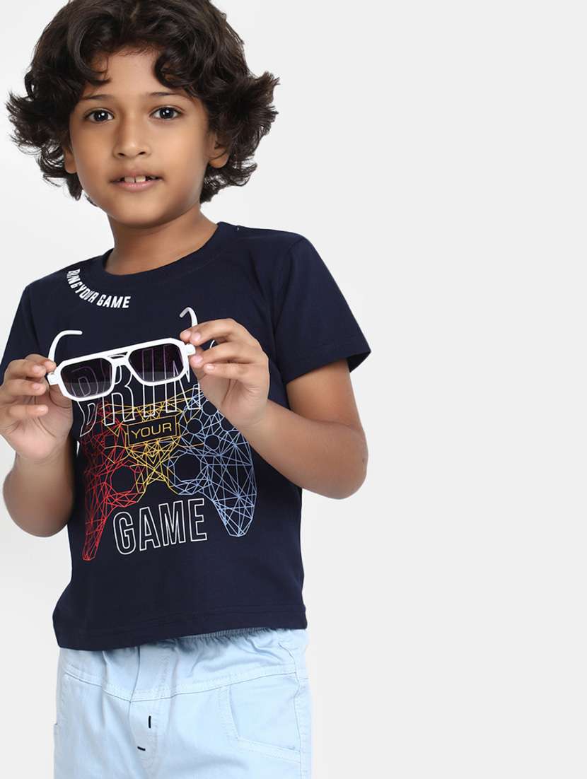 boys cotton printed shorts twin set - 20282588 -  Standard Image - 3