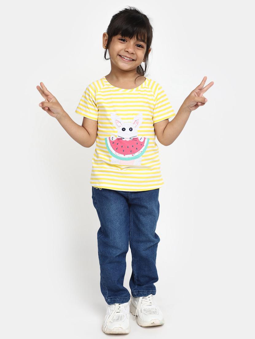 girls multi color cotton twin sets - 20282595 - Zoom Image - 0