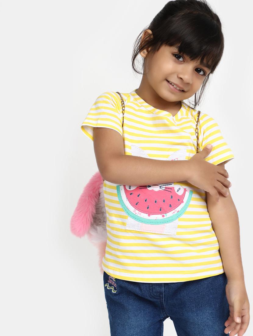 girls multi color cotton twin sets - 20282595 - Standard Image - 3