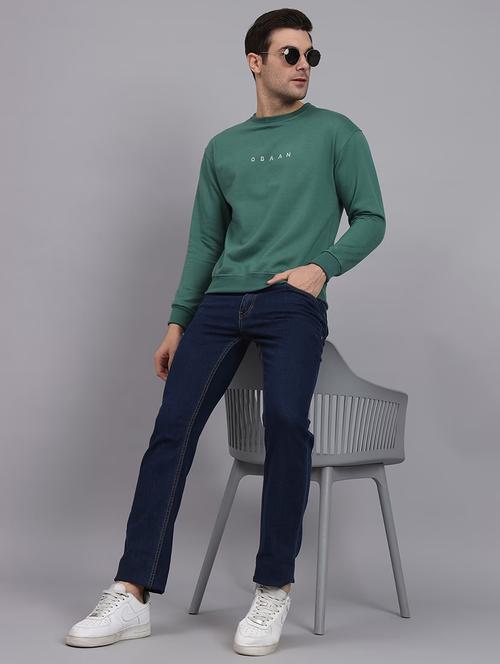 mens chest print sweatshirt - 20284020 - Standard Image - 0
