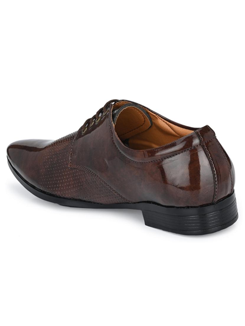 brown lace-up oxfords shoes - 20284471 - Standard Image - 3