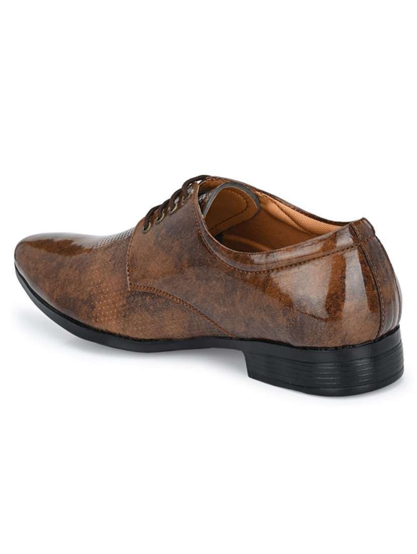 brown lace-up oxford shoes - 20284472 - Standard Image - 3