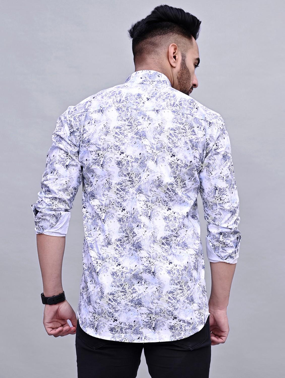 mens printed casual shirt - 20287721 - Standard Image - 3