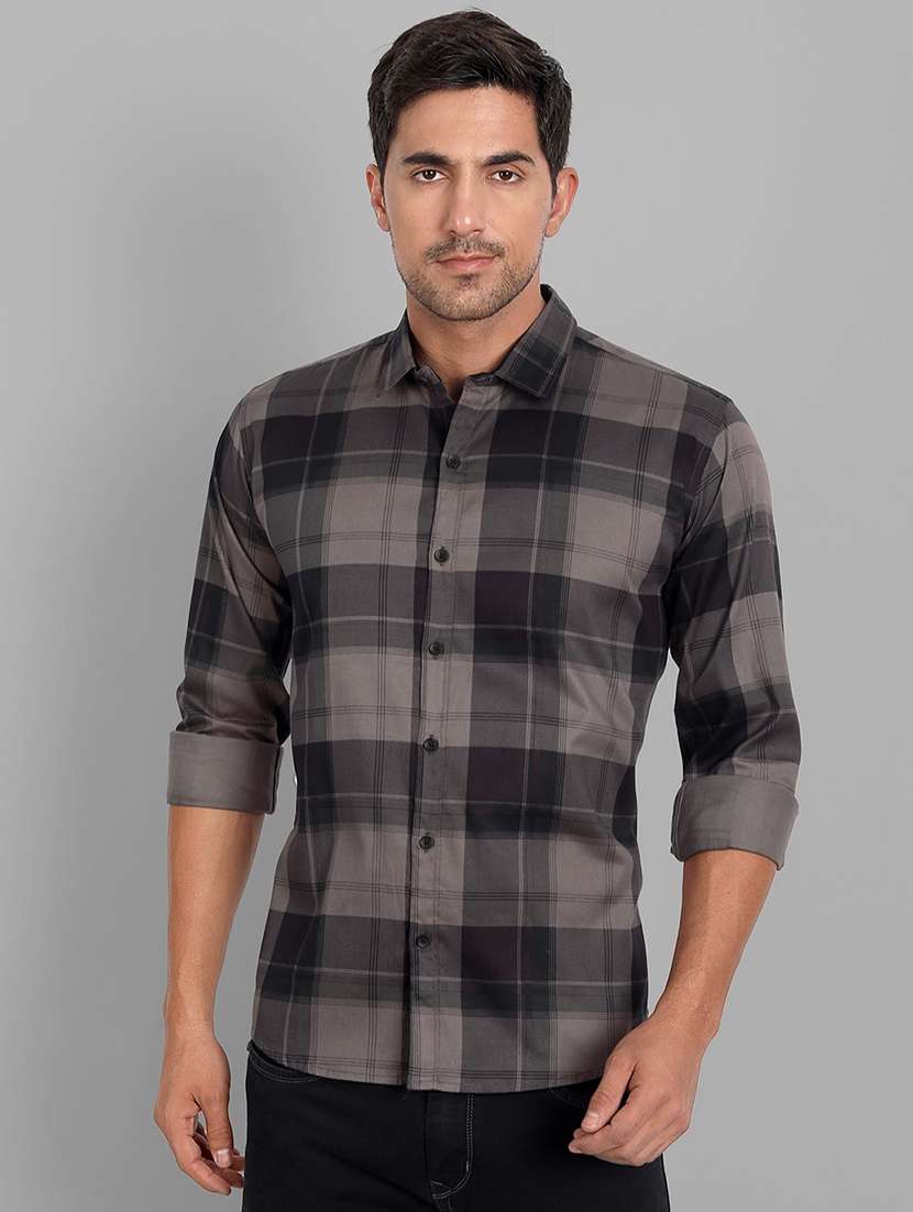 mens checks casual shirt