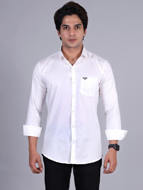 mens solid casual shirt - 20287754 -  Standard Image - 0