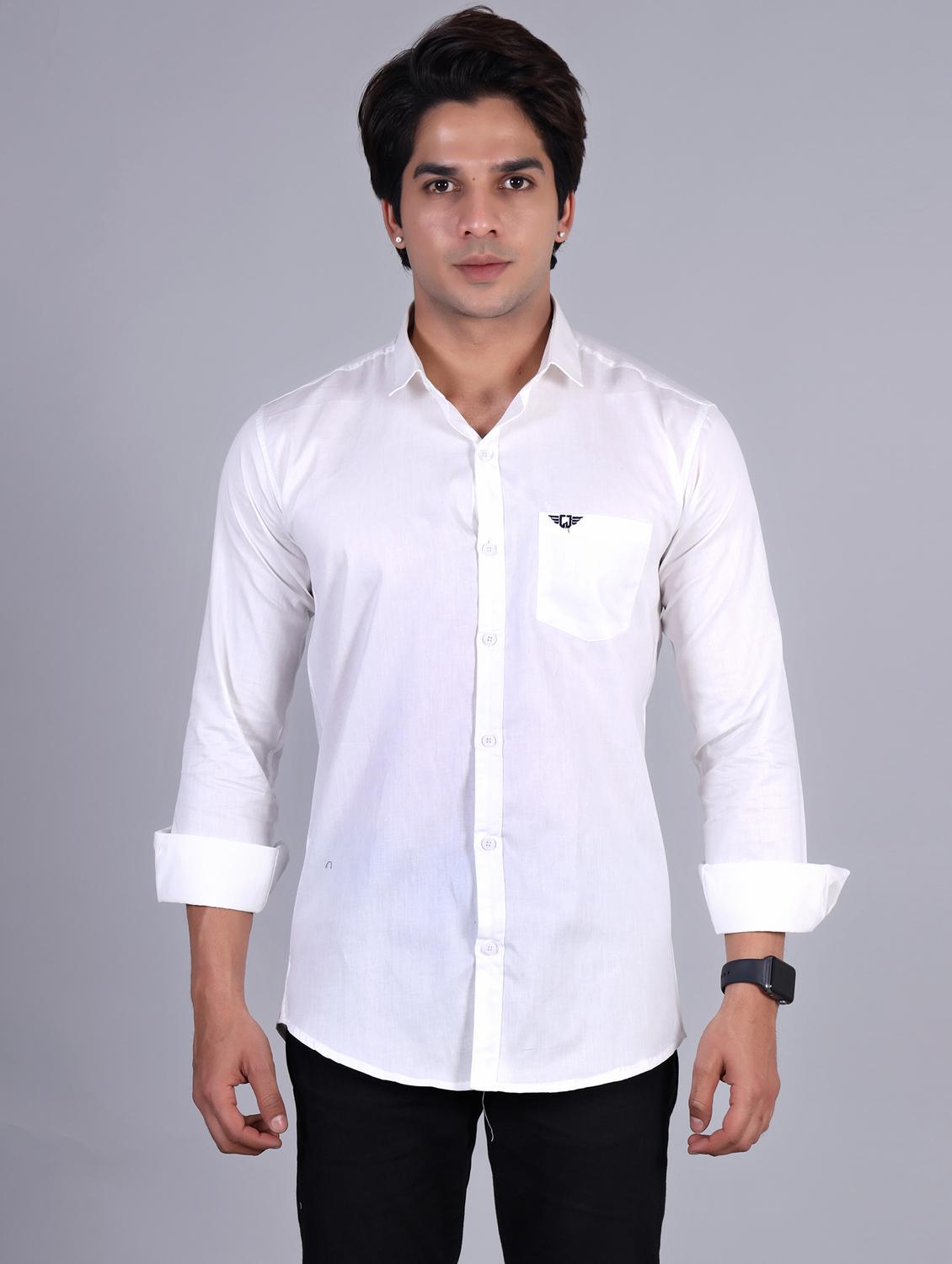 mens solid casual shirt - 20287754 -  Zoom Image - 0