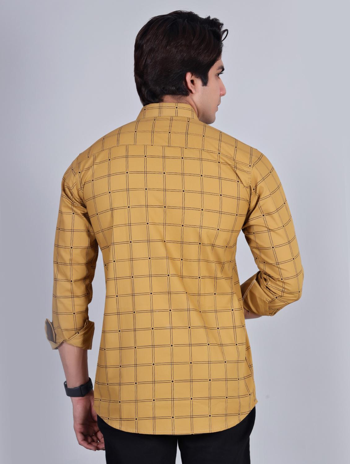 mens checks casual shirt - 20287759 - Standard Image - 3