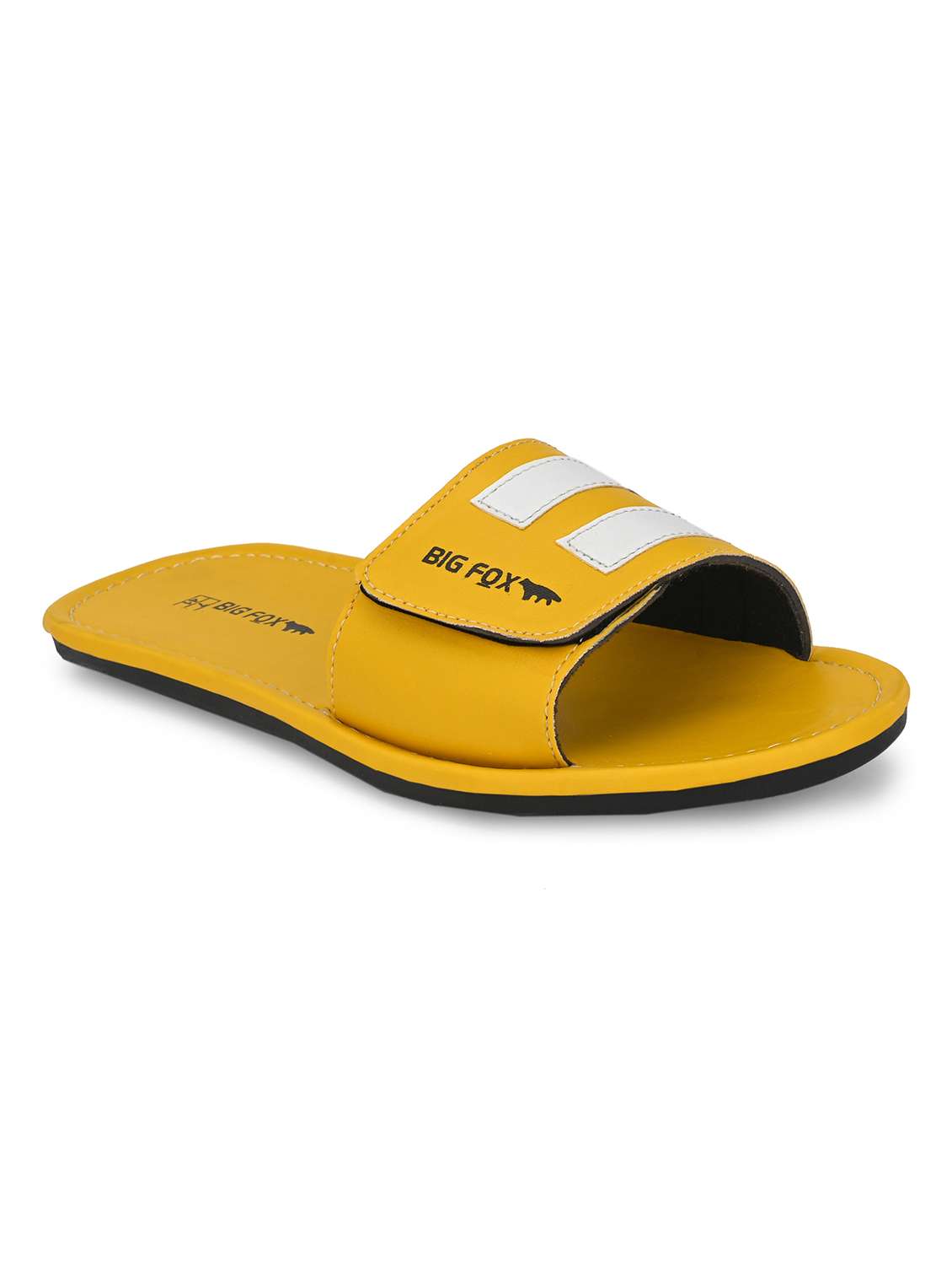 yellow synthetic slip on flip flops - 20287800 -  Zoom Image - 0