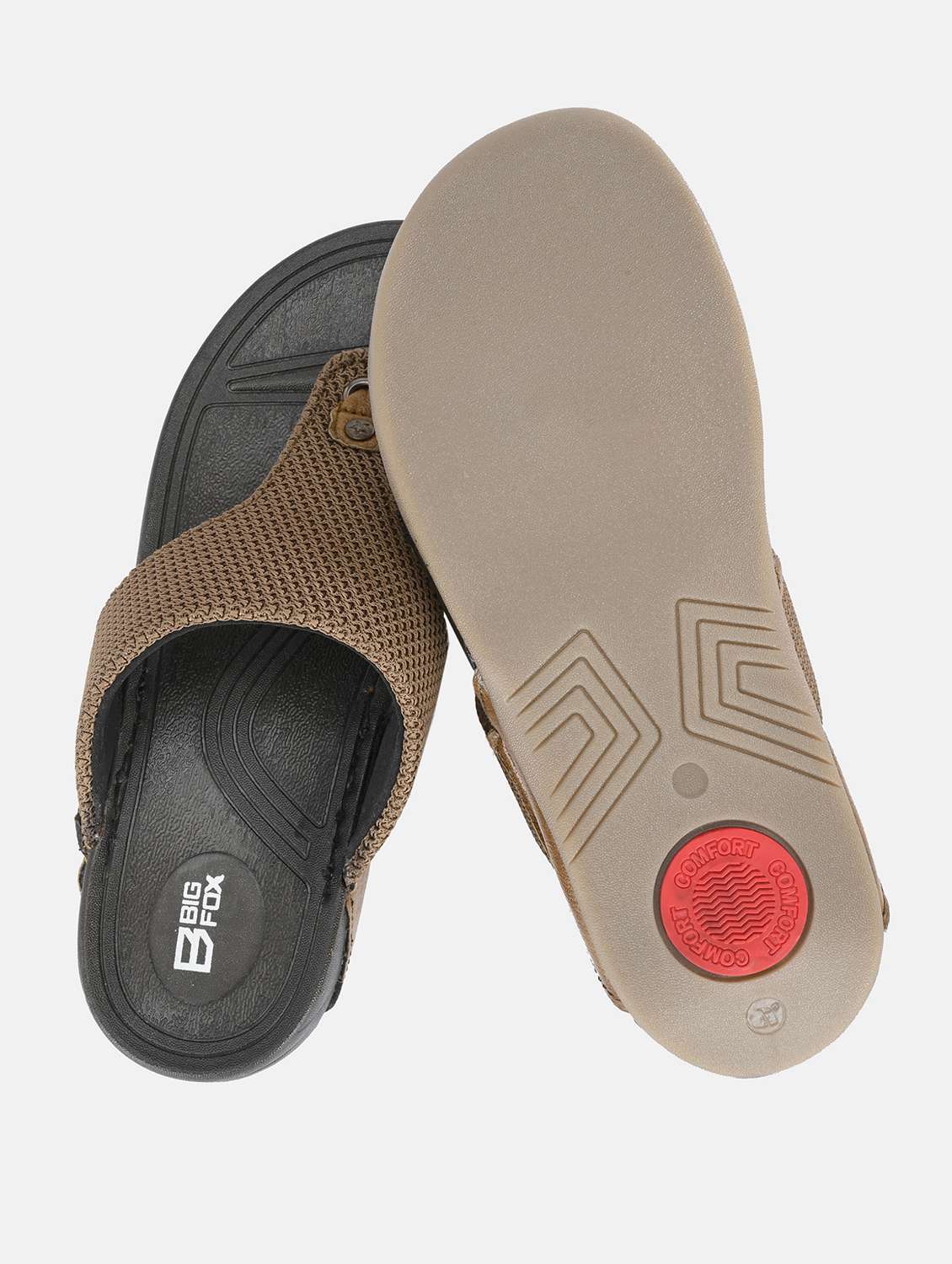 men beige slip on sandals - 20287809 -  Standard Image - 3