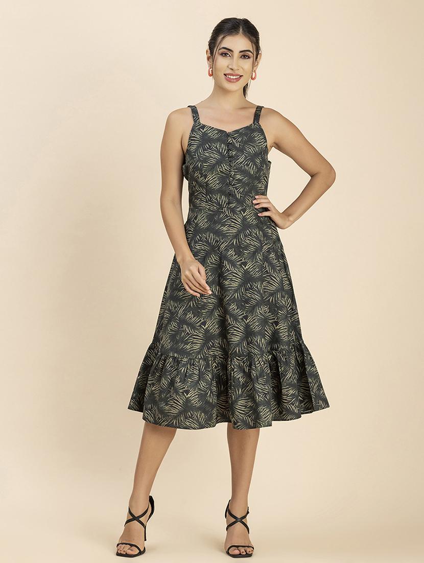women's tiered dress polka dots dress - 20288015 -  Zoom Image - 0