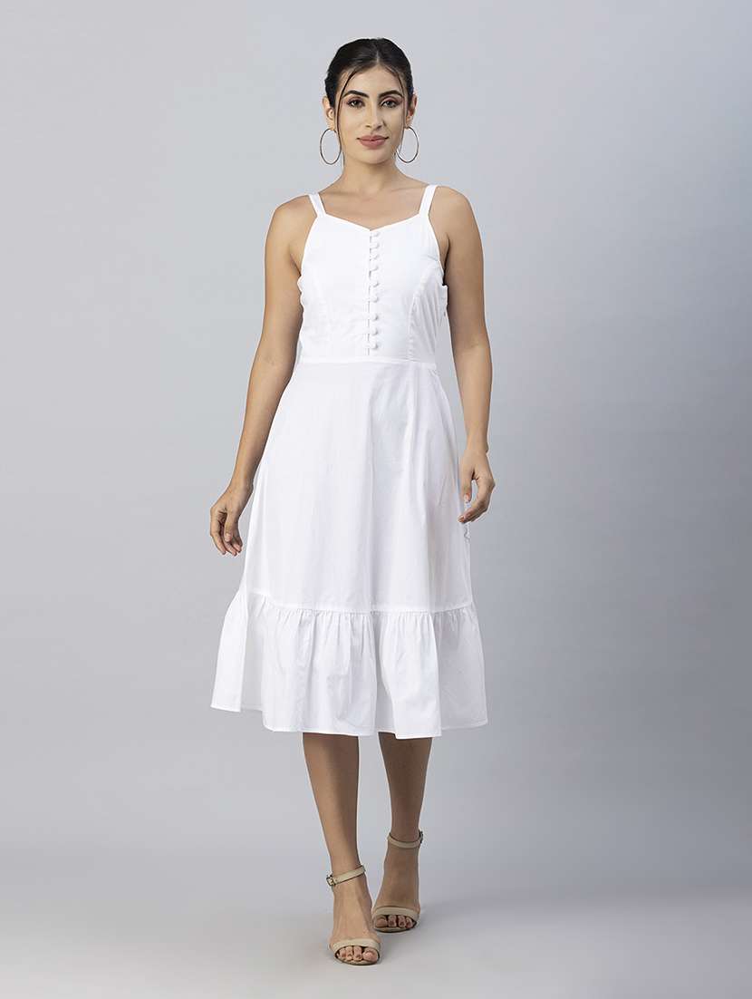 women's tiered dress solid dress