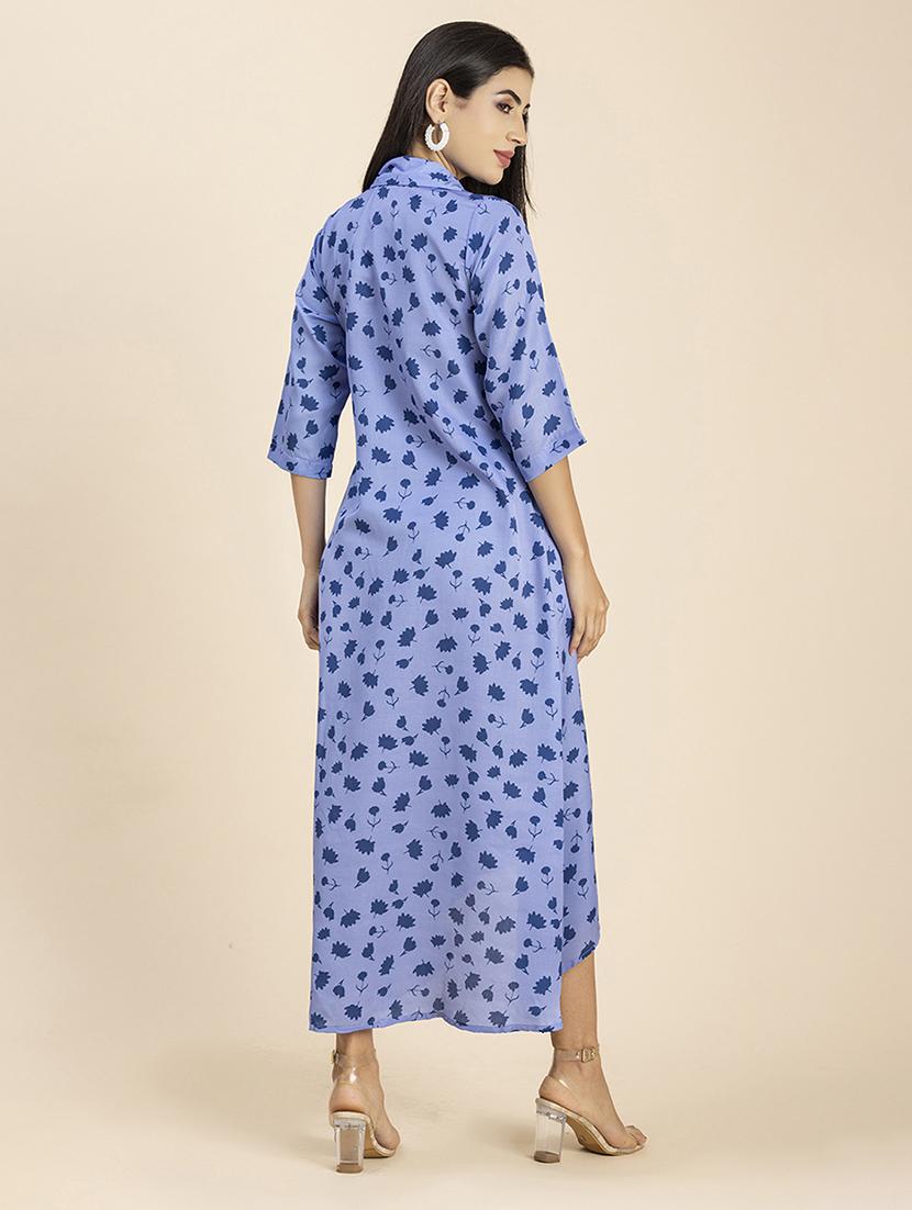 women's high low floral dress - 20288036 - Standard Image - 3