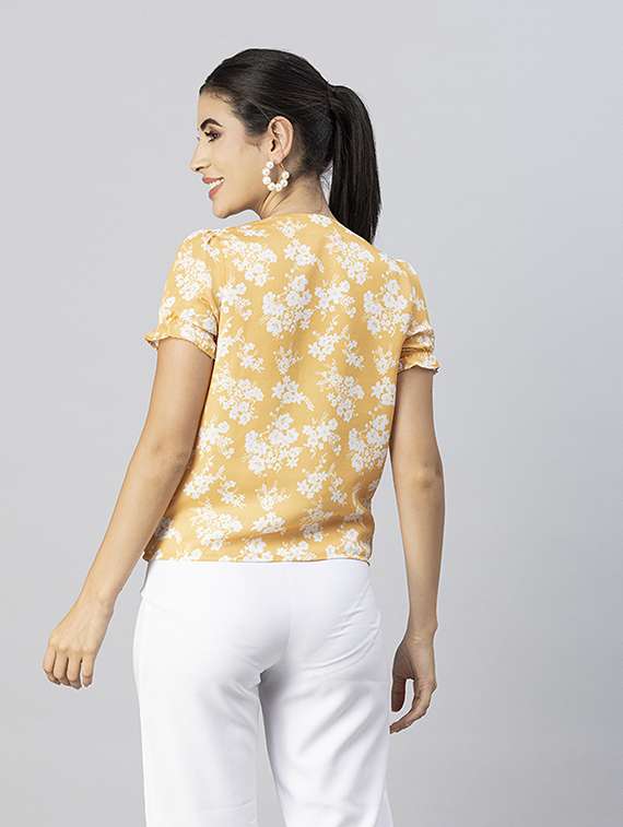 women's straight round neck top - 20288108 -  Standard Image - 3