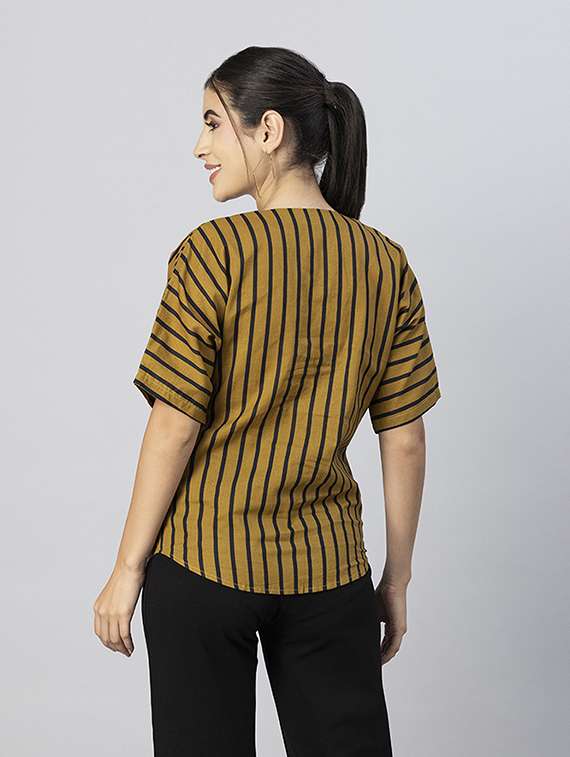 women's straight round neck top - 20288112 -  Standard Image - 3