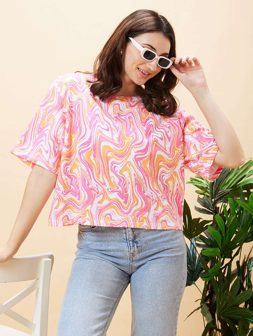 women white cotton regular t-shirt - 20288194 -  Standard Image - 3